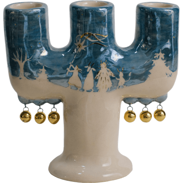 Trinity Candleholder — Small, Malanka Procession, with bells